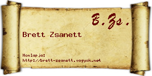 Brett Zsanett névjegykártya